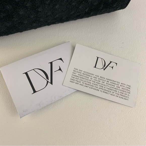 Diane Von Furstenberg Black Suede Handbag - Picture 5 of 6